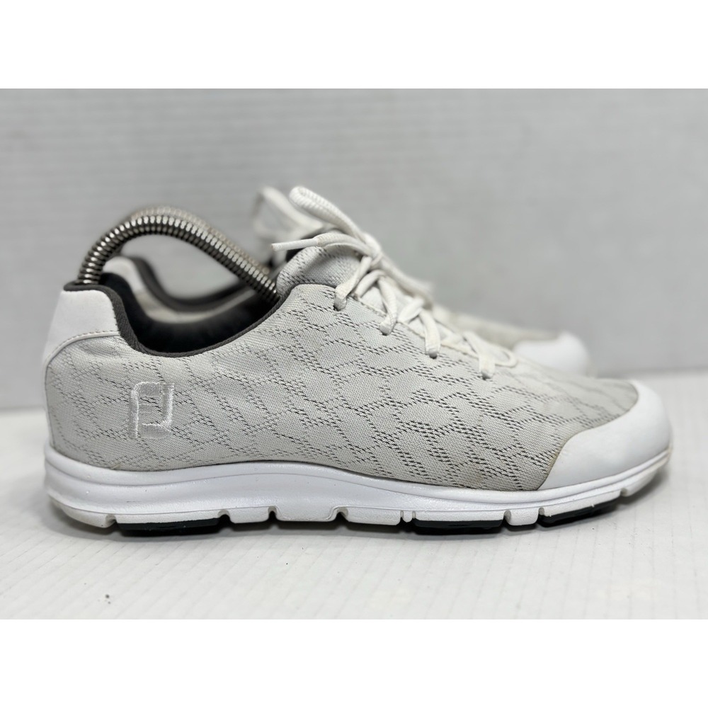 FootJoy enJoy 95712 Womens 6.5M‎ Spikeless Golf Shoes White Knit Comfort